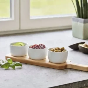 Brabantia Wooden Serving Paddle ? FSC Wood Snack & Dessert Board