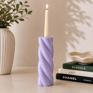 By-Boo Chuppa Ceramic Candle Holders in Green, Purple or Blue