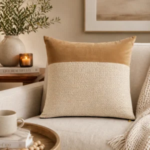 By-Boo Net Pillow - Gold / Off-White