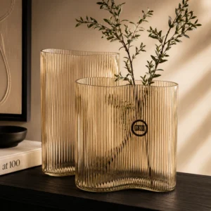By-Boo Riba Brown Vase