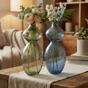 By-Boo Blue Viva Handcrafted Vase Blue&Green