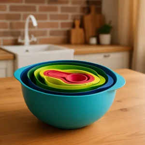 Joseph Joseph Duo 8-Piece Nesting Food Prep & Measuring Set - Space-Saving Multi-Color Kitchen Essential
