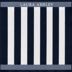 Laura Ashley Kitchen Towel - Midnight Vertical Stripes