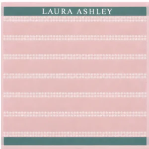 Laura Ashley Kitchen Towel - Terry Blush Horizontal Dotted Stripes