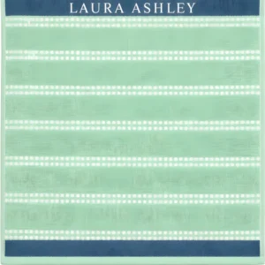 Laura Ashley Kitchen Towel - Terry Mint Horizontal Dotted Stripes