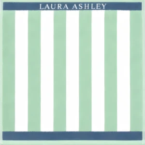 Laura Ashley Kitchen Towel - Terry Mint Vertical Stripes