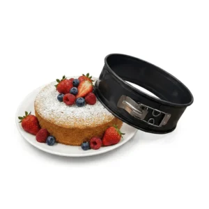 Migros Round Removable Cake Mold with Porcelain Base