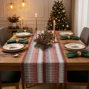 Migros Striped Table Runner