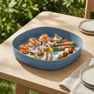 MOODS Blue Serving Plate