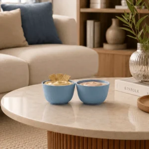 MOODS Set of 2 Blue Bowls