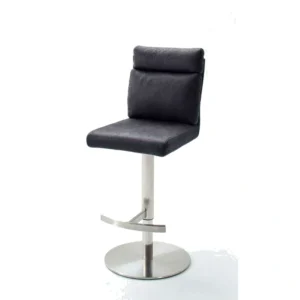 Pia Antique-Look Bar Stool in Brown or Gray