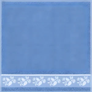 Royal Boch Fleurs Rouges Kitchen Towel in Blue