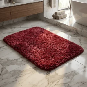 Spirella Brizzolo Bath Mat Wine Red