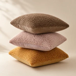 Tiseco Cushion - Soft Teddy Plush Fabric