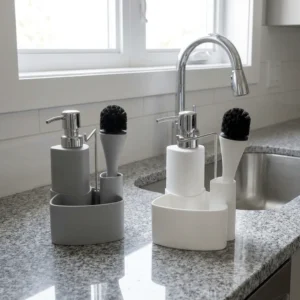 Wenko Ceramic Sink Set Empire in White or Grey