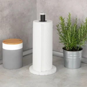 Wenko Marble-Look Kitchen Roll Holder