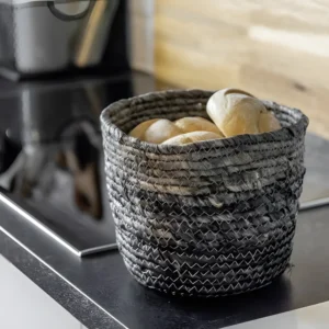 Wenko Storage basket -Coppitella- Blue made of woven seagrass